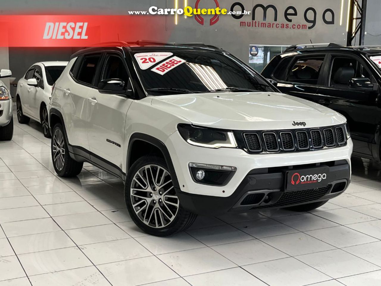 JEEP   COMPASS S 2.0 4X4 TB 16V DIESEL AUT.   BRANCO 2020 2.0 DIESEL - Loja