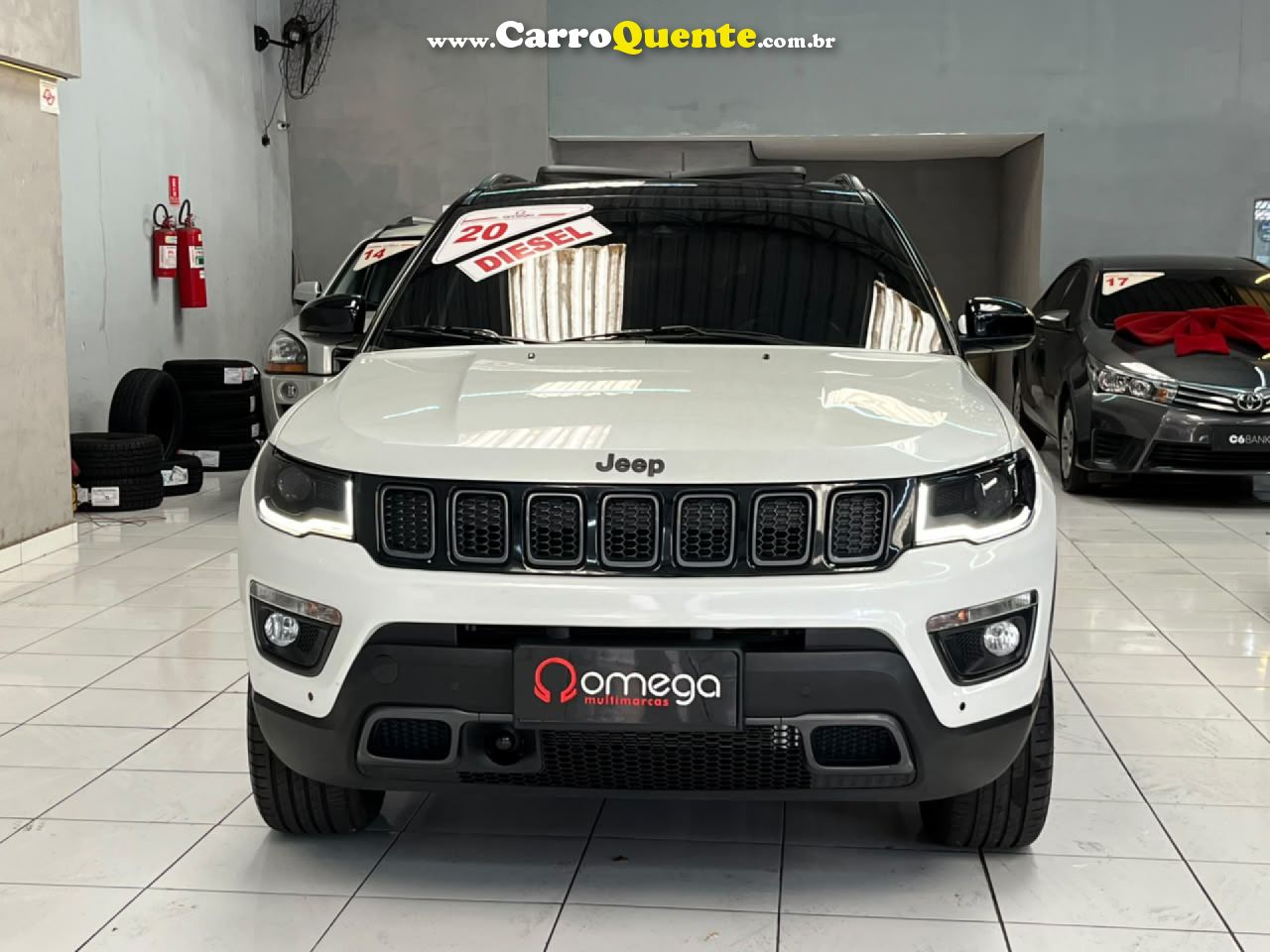 JEEP   COMPASS S 2.0 4X4 TB 16V DIESEL AUT.   BRANCO 2020 2.0 DIESEL - Loja