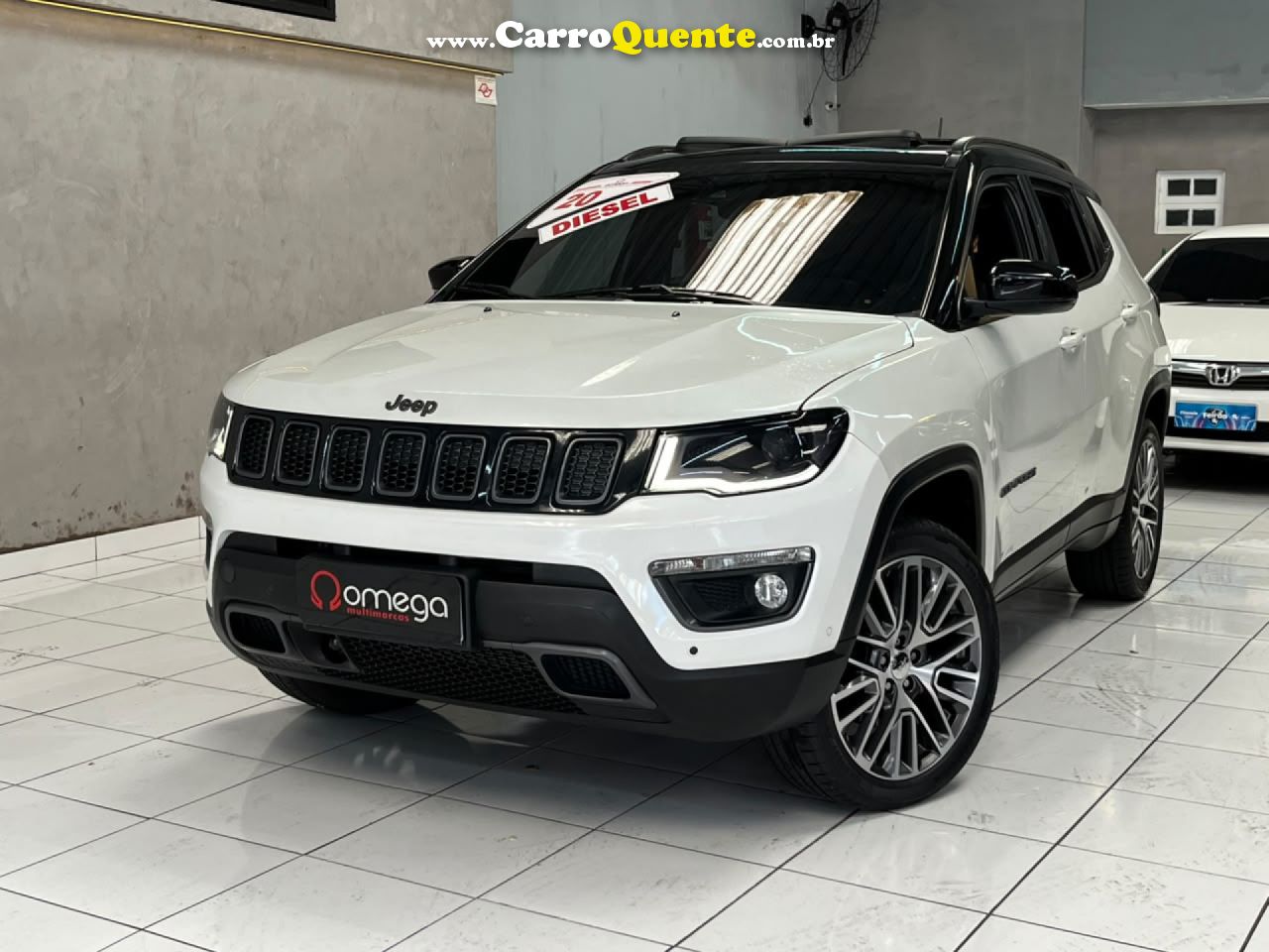 JEEP   COMPASS S 2.0 4X4 TB 16V DIESEL AUT.   BRANCO 2020 2.0 DIESEL - Loja