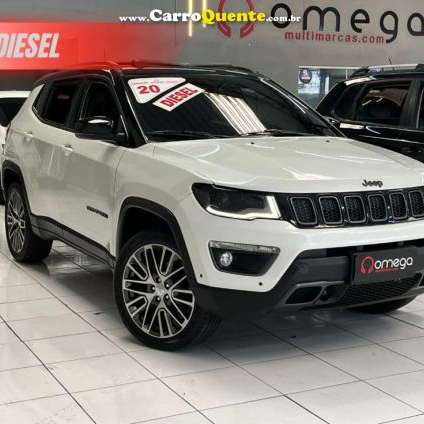 JEEP   COMPASS S 2.0 4X4 TB 16V DIESEL AUT.   BRANCO 2020 2.0 DIESEL