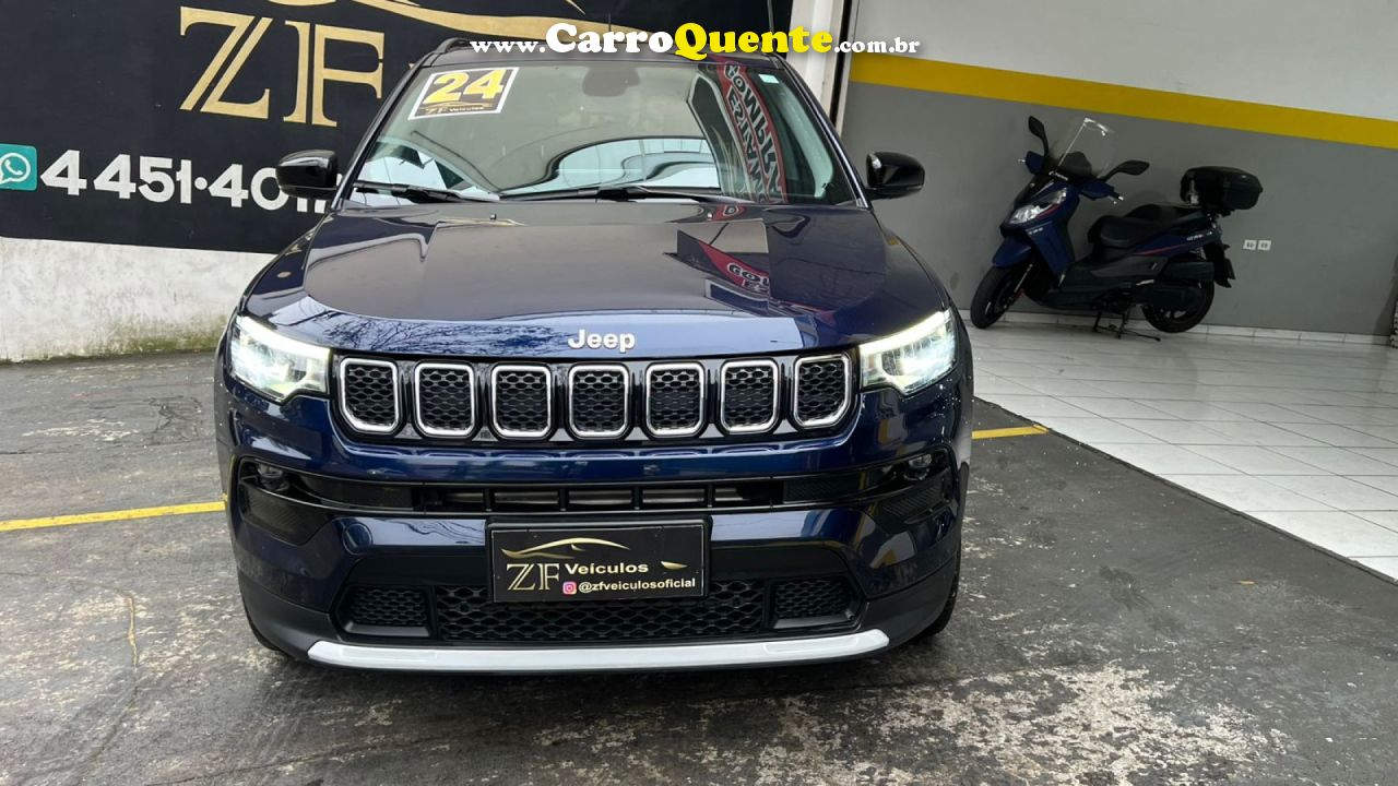 JEEP   COMPASS LONG. T270 1.3 TB 4X2 FLEX AUT.   AZUL 2024 1.3 FLEX - Loja