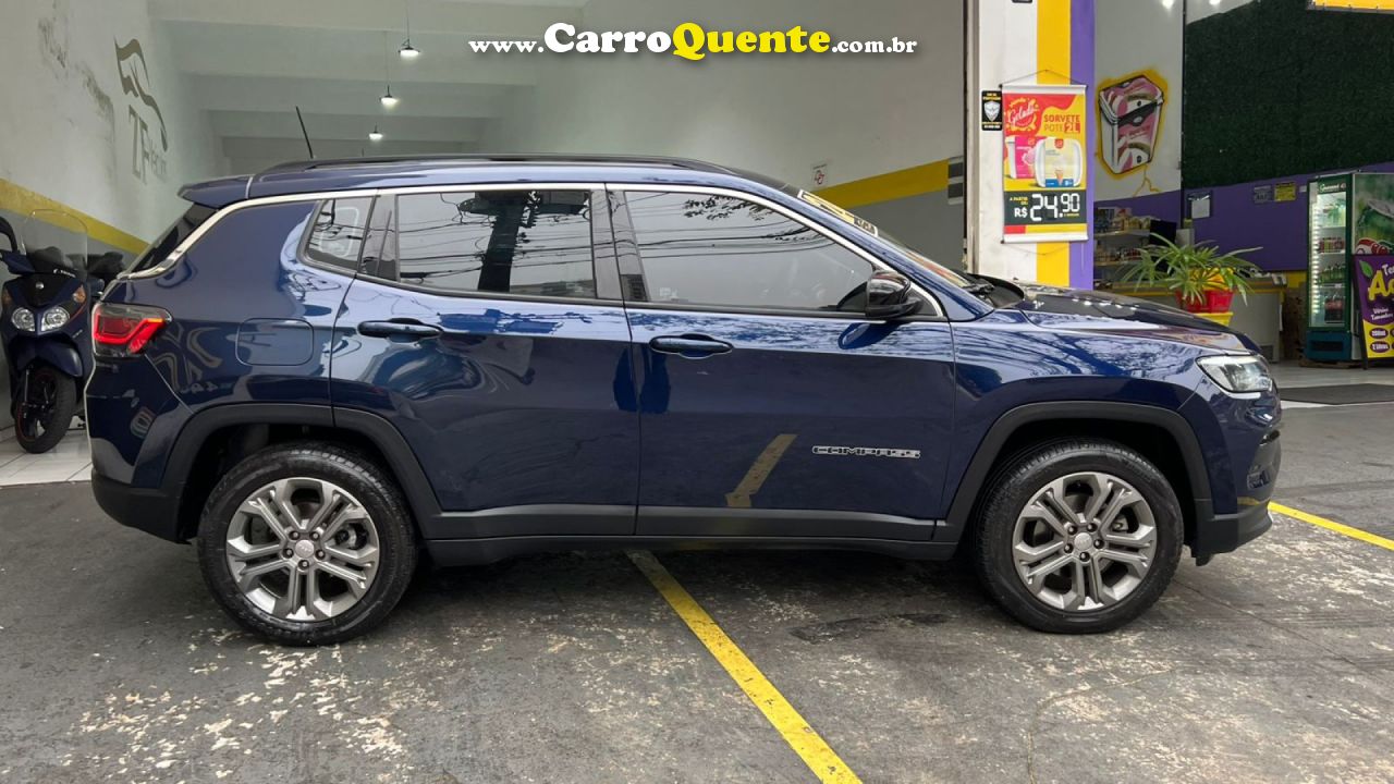 JEEP   COMPASS LONG. T270 1.3 TB 4X2 FLEX AUT.   AZUL 2024 1.3 FLEX - Loja