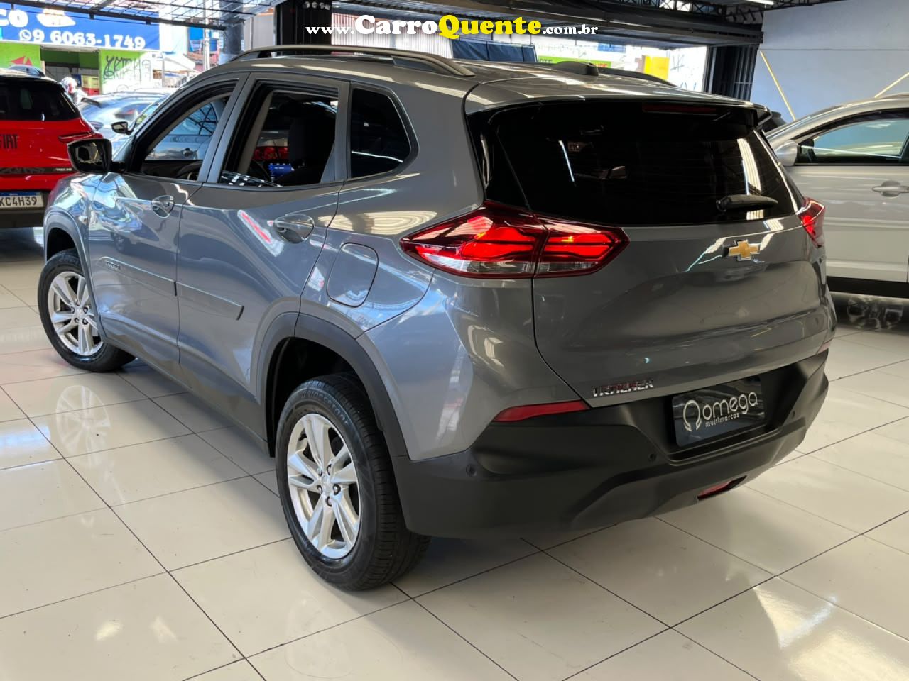 CHEVROLET   TRACKER 1.0 TURBO 12V FLEX AUT.    CINZA 2021 1.0 FLEX - Loja