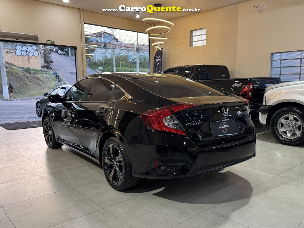 HONDA   CIVIC SEDAN SPORT 2.0 FLEX 16V AUT.4P   PRETO 2017 2.0 FLEX - Loja