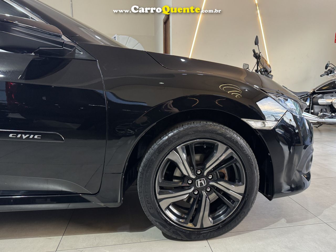 HONDA   CIVIC SEDAN SPORT 2.0 FLEX 16V AUT.4P   PRETO 2017 2.0 FLEX - Loja