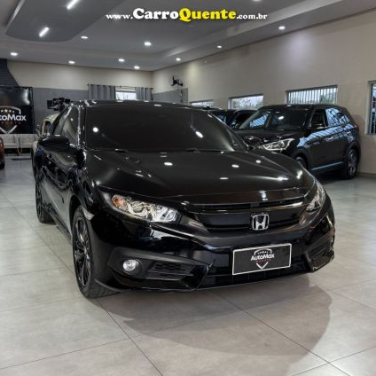 HONDA   CIVIC SEDAN SPORT 2.0 FLEX 16V AUT.4P   PRETO 2017 2.0 FLEX