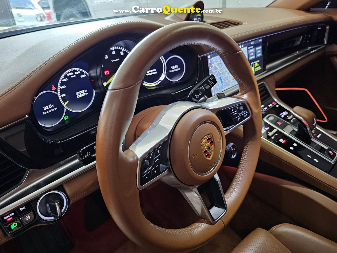 PORSCHE   PANAMERA 4 E-HYBRID 2.9 462CV   LARANJA 2020 2.9 GASOLINA - Loja