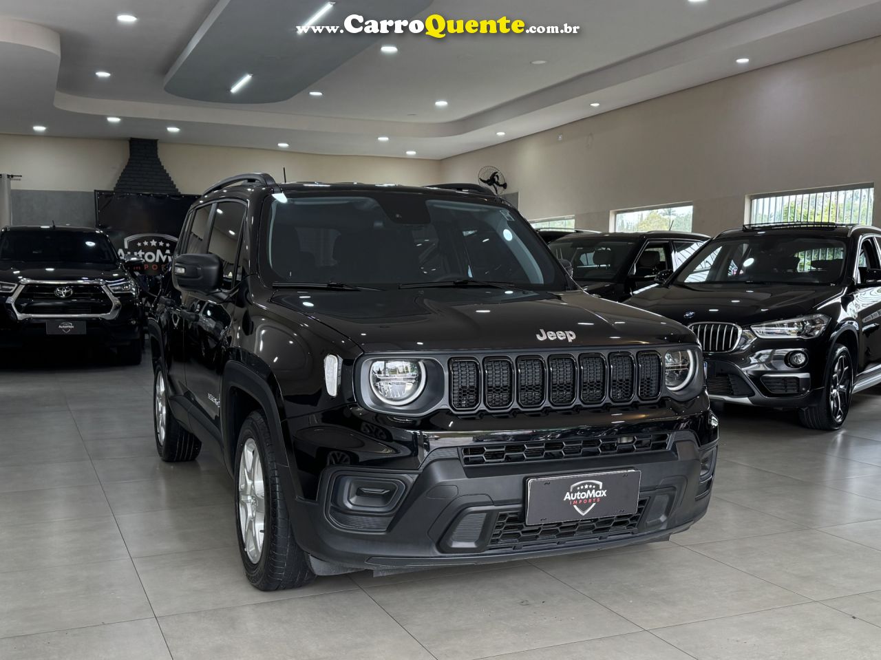 JEEP   RENEGADE SPORT T270 1.3 TB 4X2 FLEX AUT.   PRETO 2025 1.3 FLEX - Loja