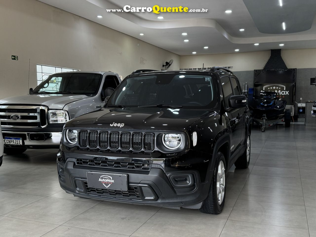 JEEP   RENEGADE SPORT T270 1.3 TB 4X2 FLEX AUT.   PRETO 2025 1.3 FLEX - Loja