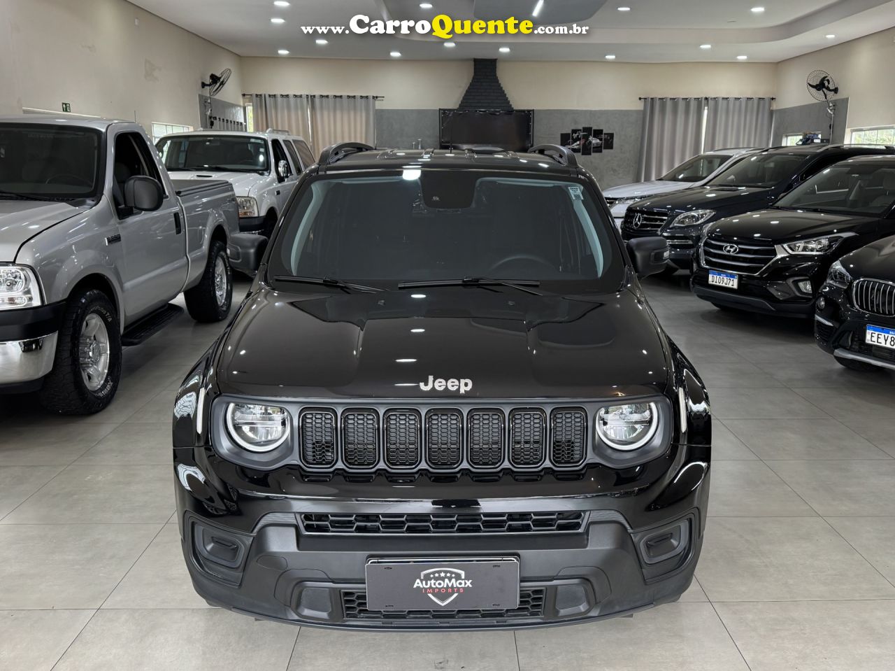 JEEP   RENEGADE SPORT T270 1.3 TB 4X2 FLEX AUT.   PRETO 2025 1.3 FLEX - Loja
