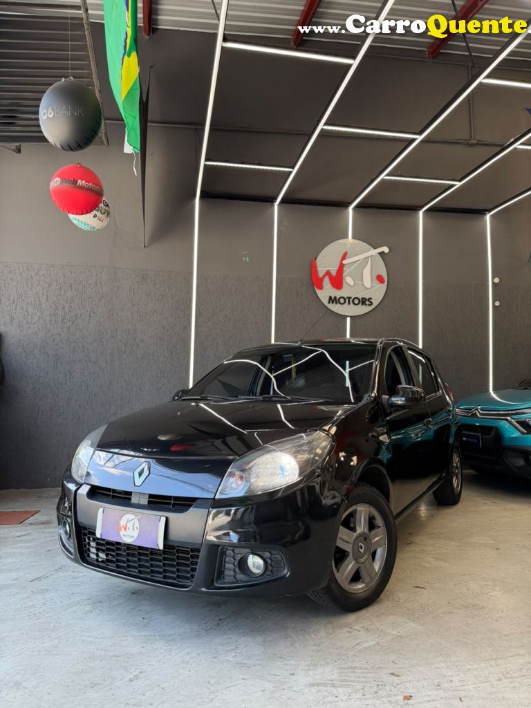 RENAULT   SANDERO EXPRESSION HI-FLEX 1.0 16V 5P   PRETO 2014 1.0 GASOLINA - Loja