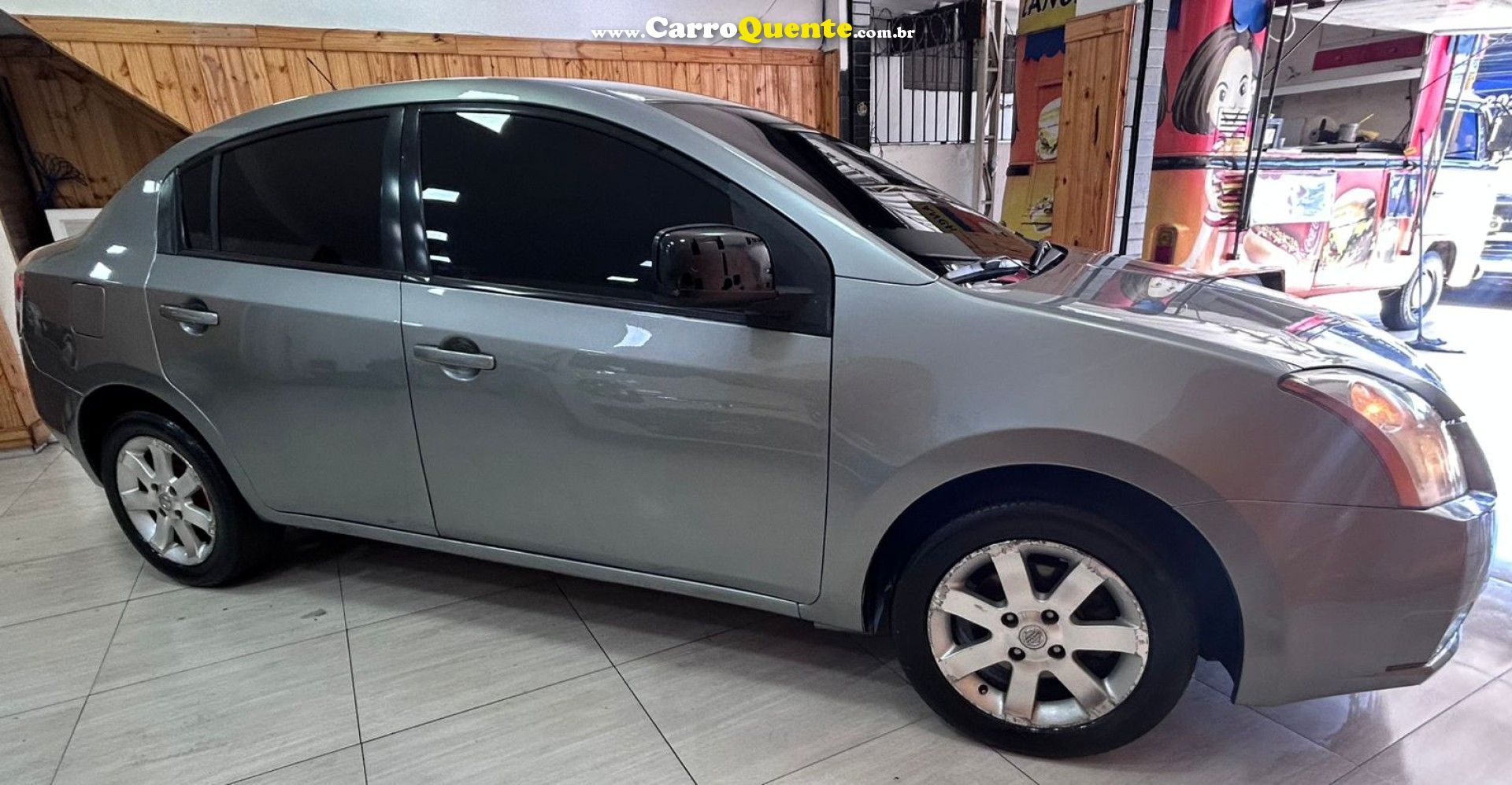 NISSAN   SENTRA S 2.0 2.0 FLEX FUEL 16V AUT.   CINZA 2009 2.0 FLEX - Loja