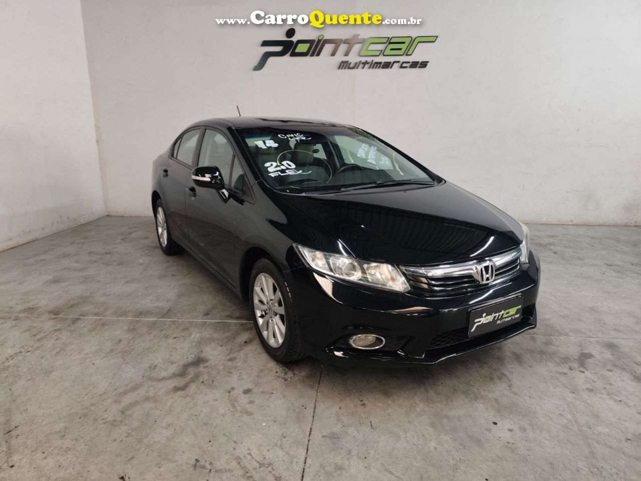 HONDA   CIVIC SEDAN LXR 2.0 FLEXONE 16V AUT. 4P   PRETO 2014 2.0 FLEX - Loja