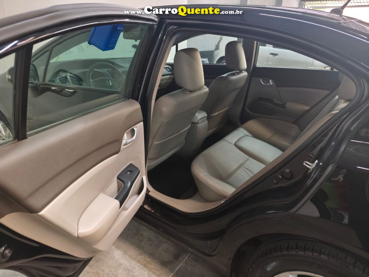 HONDA   CIVIC SEDAN LXR 2.0 FLEXONE 16V AUT. 4P   PRETO 2014 2.0 FLEX - Loja