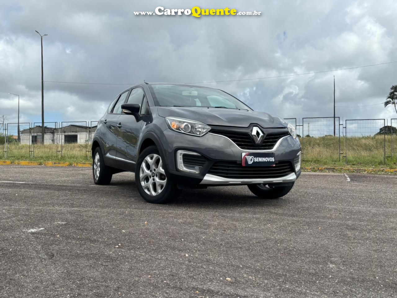 RENAULT   CAPTUR ZEN 1.6 16V FLEX 5P MEC.   CINZA 2018 1.6 FLEX - Loja