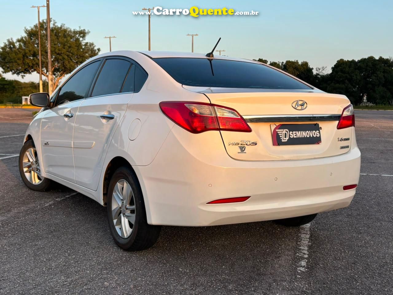 HYUNDAI   HB20S PREMIUM 1.6 FLEX 16V AUT. 4P   BRANCO 2015 1.6 FLEX - Loja