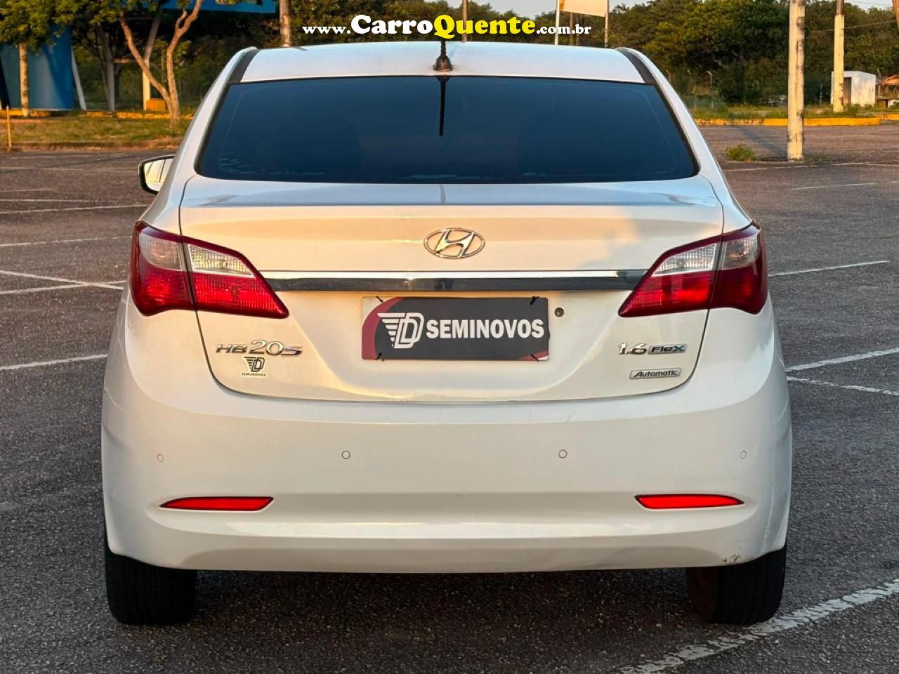 HYUNDAI   HB20S PREMIUM 1.6 FLEX 16V AUT. 4P   BRANCO 2015 1.6 FLEX - Loja