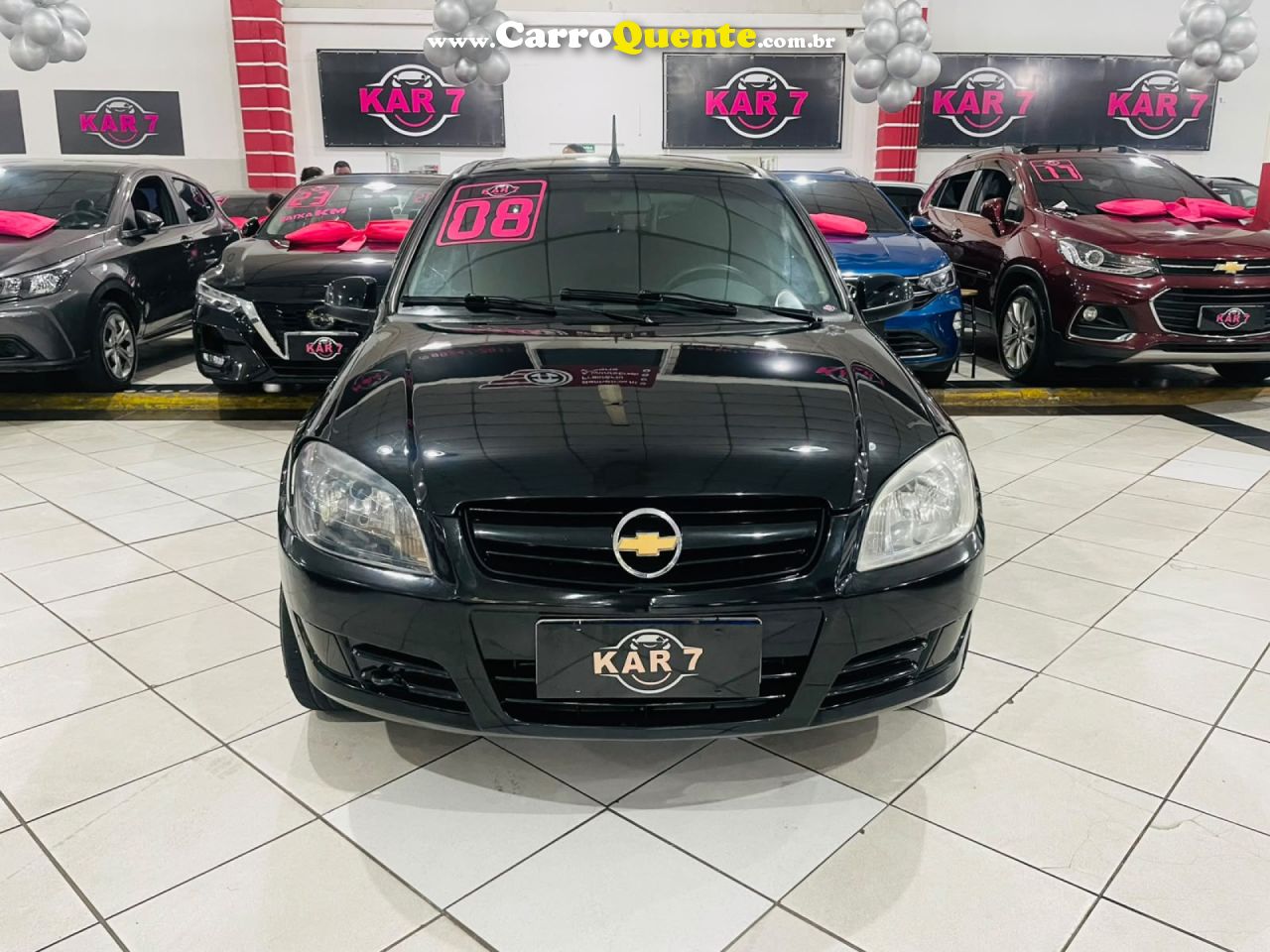 CHEVROLET   PRISMA SED. JOY 1.4 8V ECONOFLEX 4P   PRETO 2008 1.4 GASOLINA - Loja