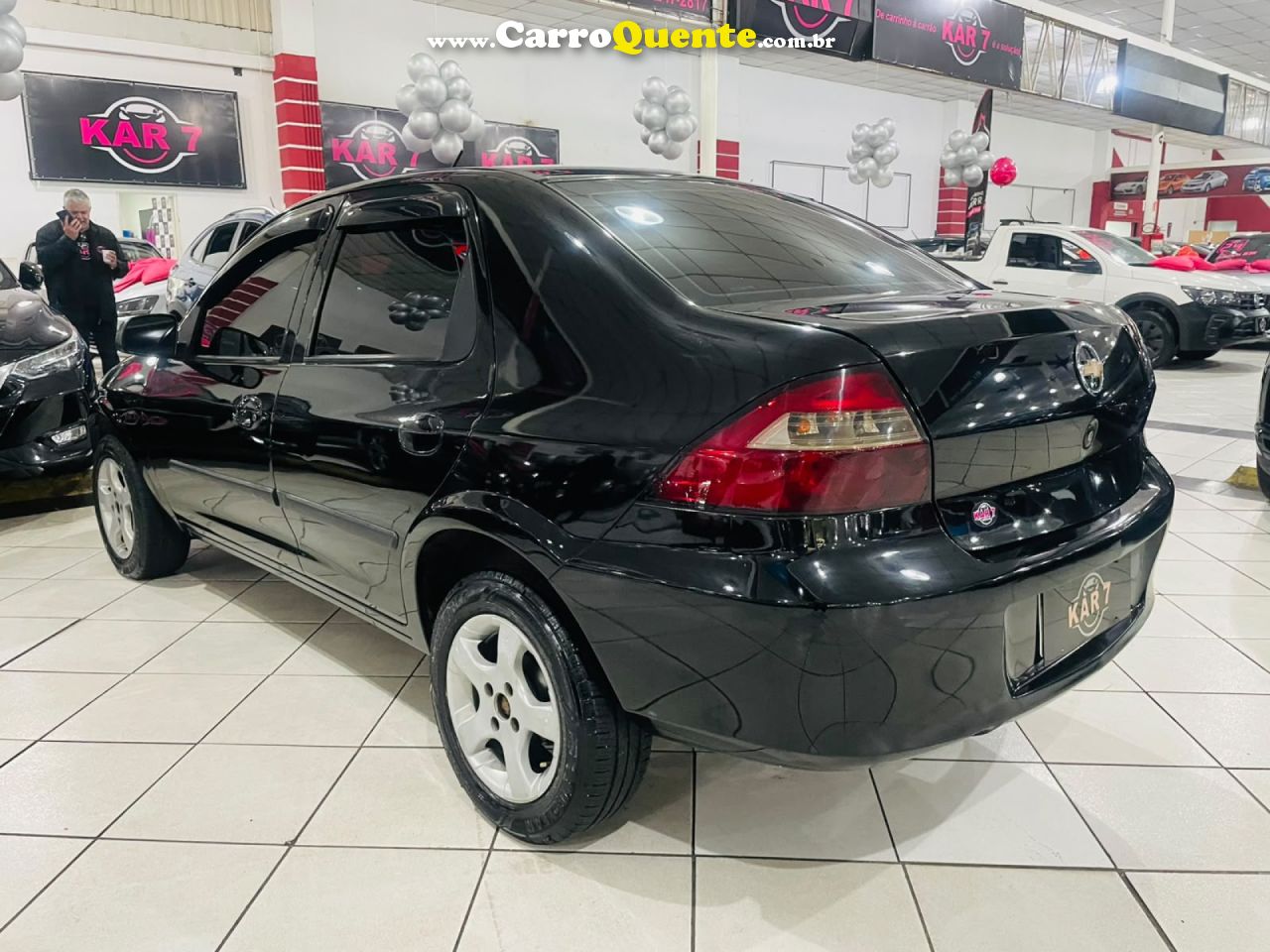 CHEVROLET   PRISMA SED. JOY 1.4 8V ECONOFLEX 4P   PRETO 2008 1.4 GASOLINA - Loja