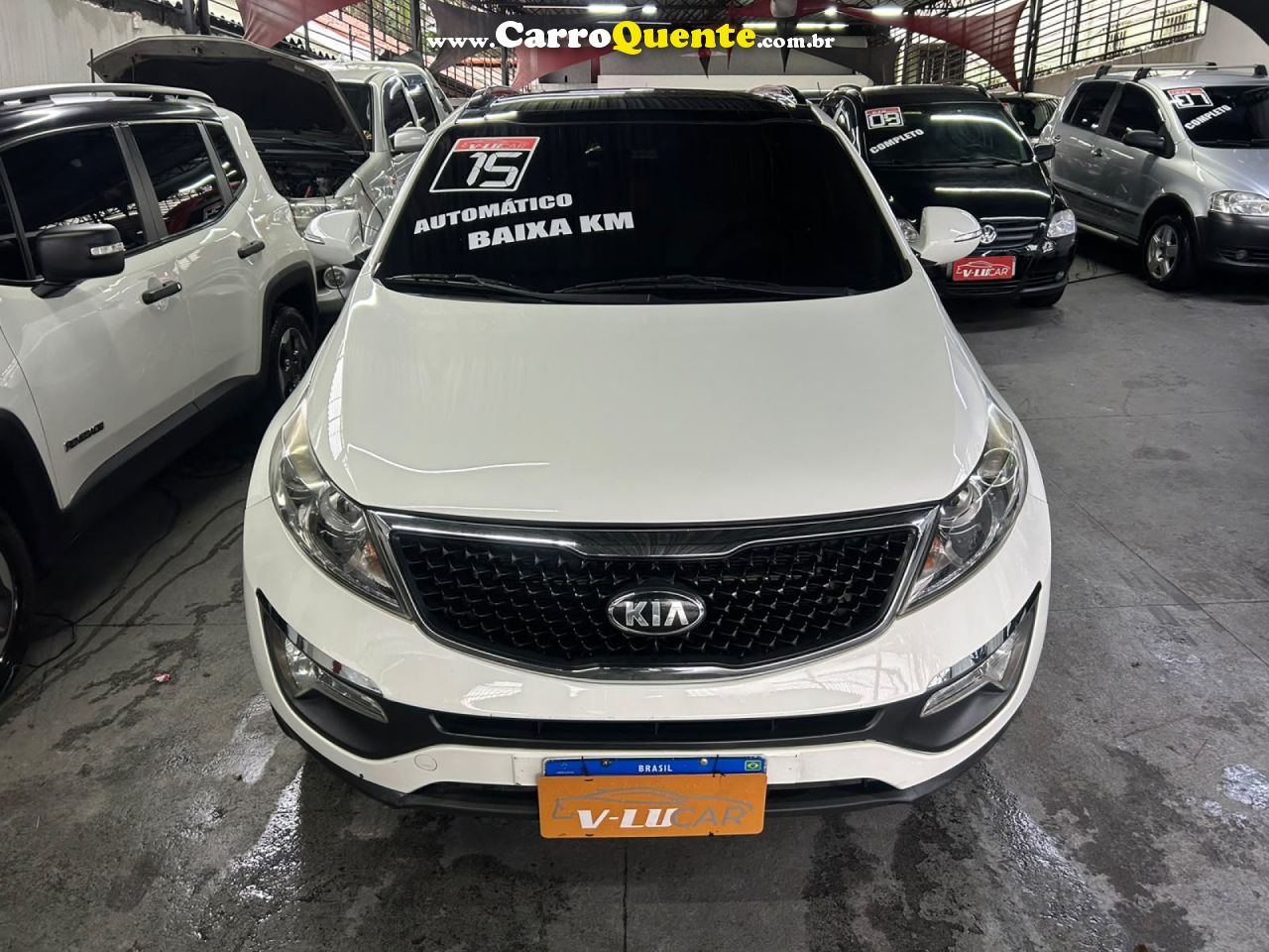 KIA   SPORTAGE EX 2.0 16V 2.0 16V FLEX AUT.   BRANCO 2015 2.0 FLEX - Loja