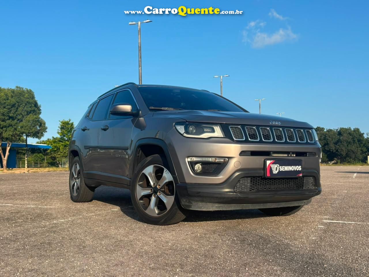 JEEP   COMPASS LONGITUDE 2.0 4X2 FLEX 16V AUT.   CINZA 2018 2.0 FLEX - Loja