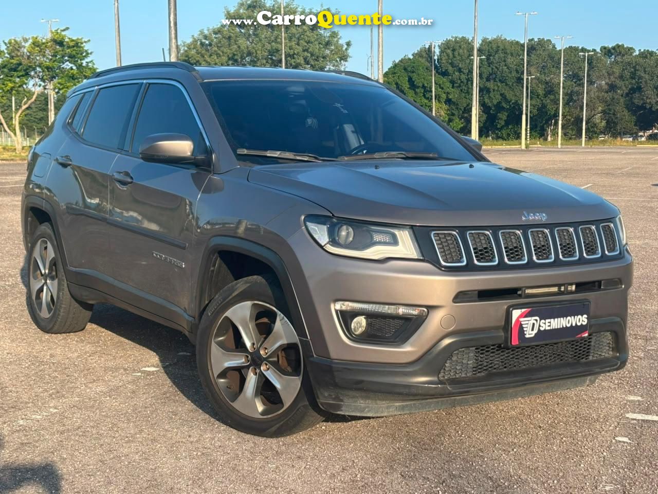 JEEP   COMPASS LONGITUDE 2.0 4X2 FLEX 16V AUT.   CINZA 2018 2.0 FLEX - Loja