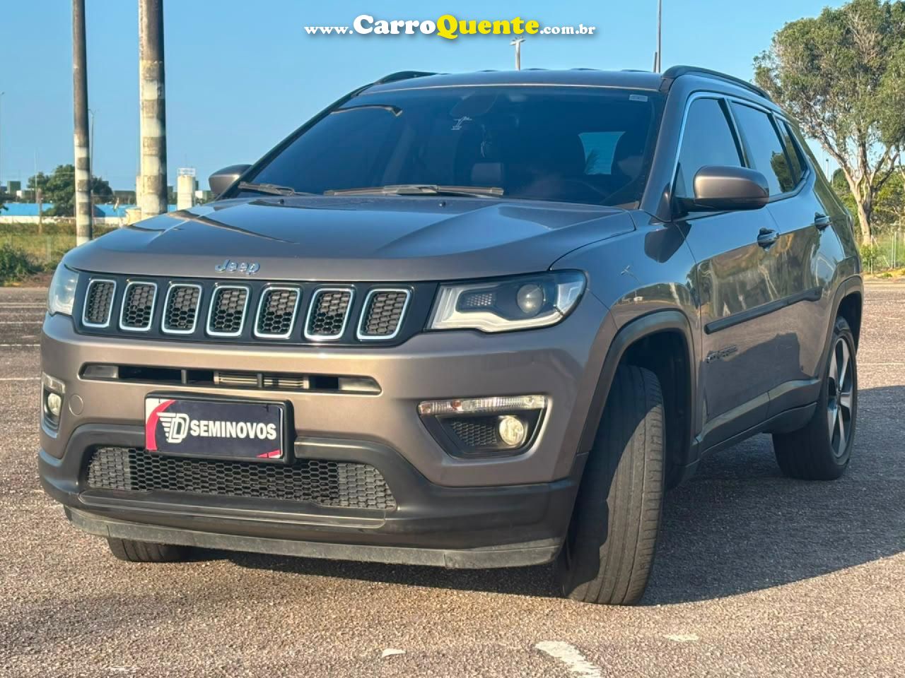 JEEP   COMPASS LONGITUDE 2.0 4X2 FLEX 16V AUT.   CINZA 2018 2.0 FLEX - Loja