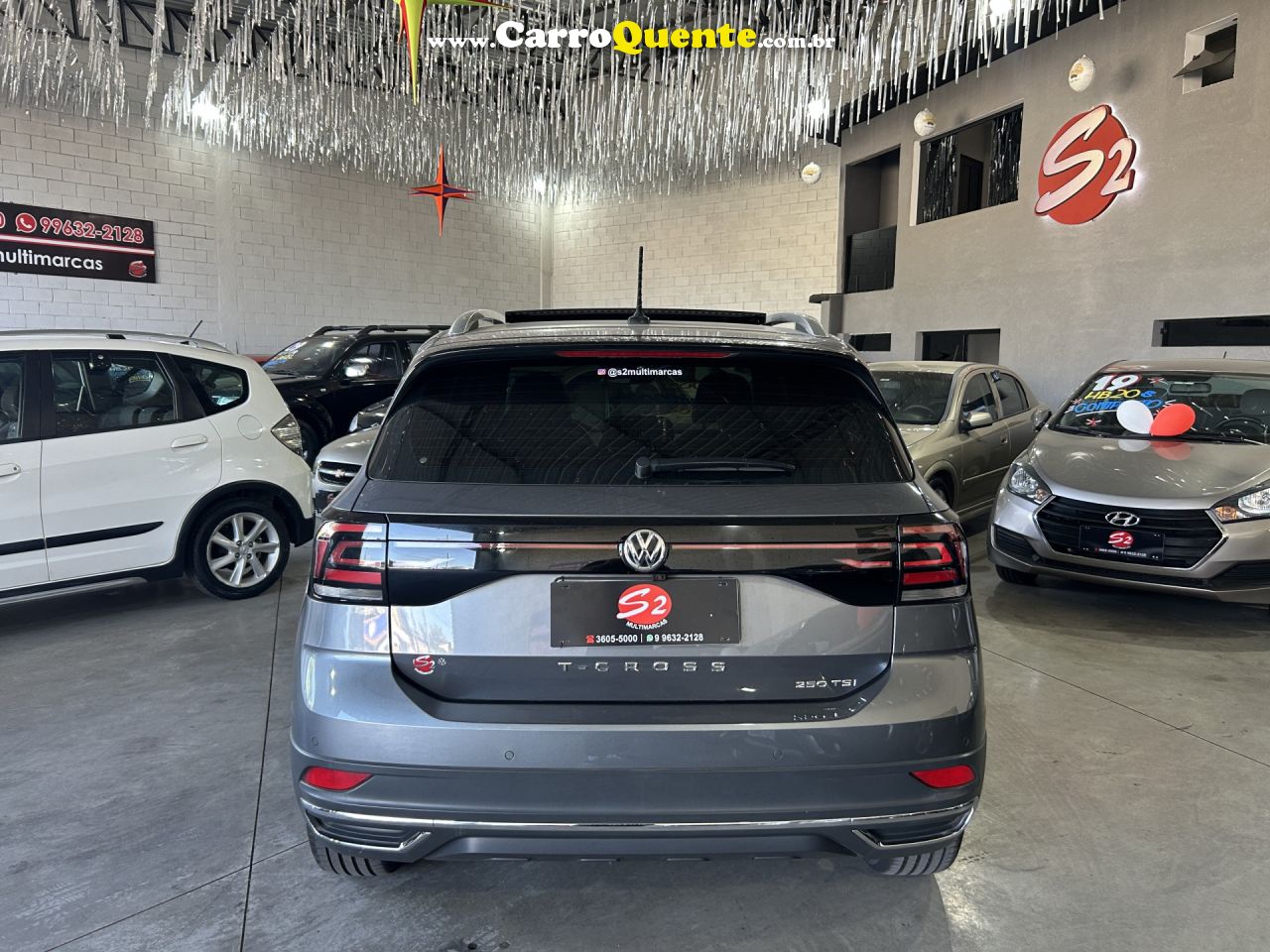 VOLKSWAGEN   T-CROSS HIGHLINE 1.4 TSI FLEX 16V 5P AUT   CINZA 2021 1.4 FLEX - Loja