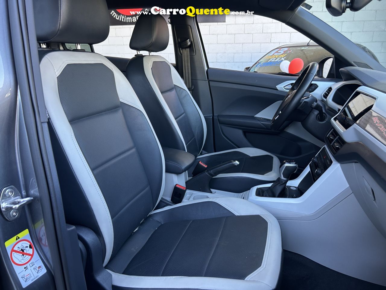VOLKSWAGEN   T-CROSS HIGHLINE 1.4 TSI FLEX 16V 5P AUT   CINZA 2021 1.4 FLEX - Loja