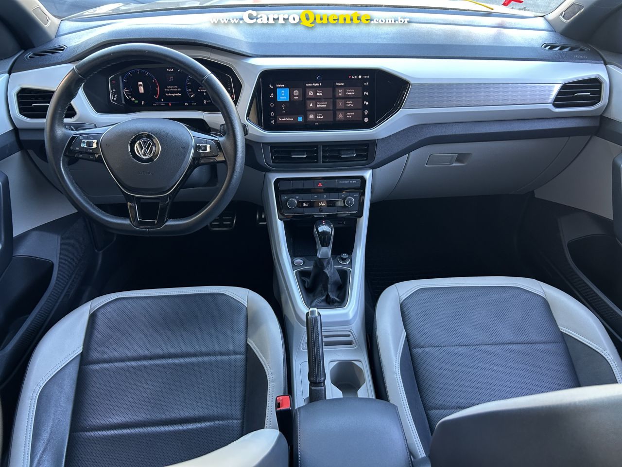 VOLKSWAGEN   T-CROSS HIGHLINE 1.4 TSI FLEX 16V 5P AUT   CINZA 2021 1.4 FLEX - Loja