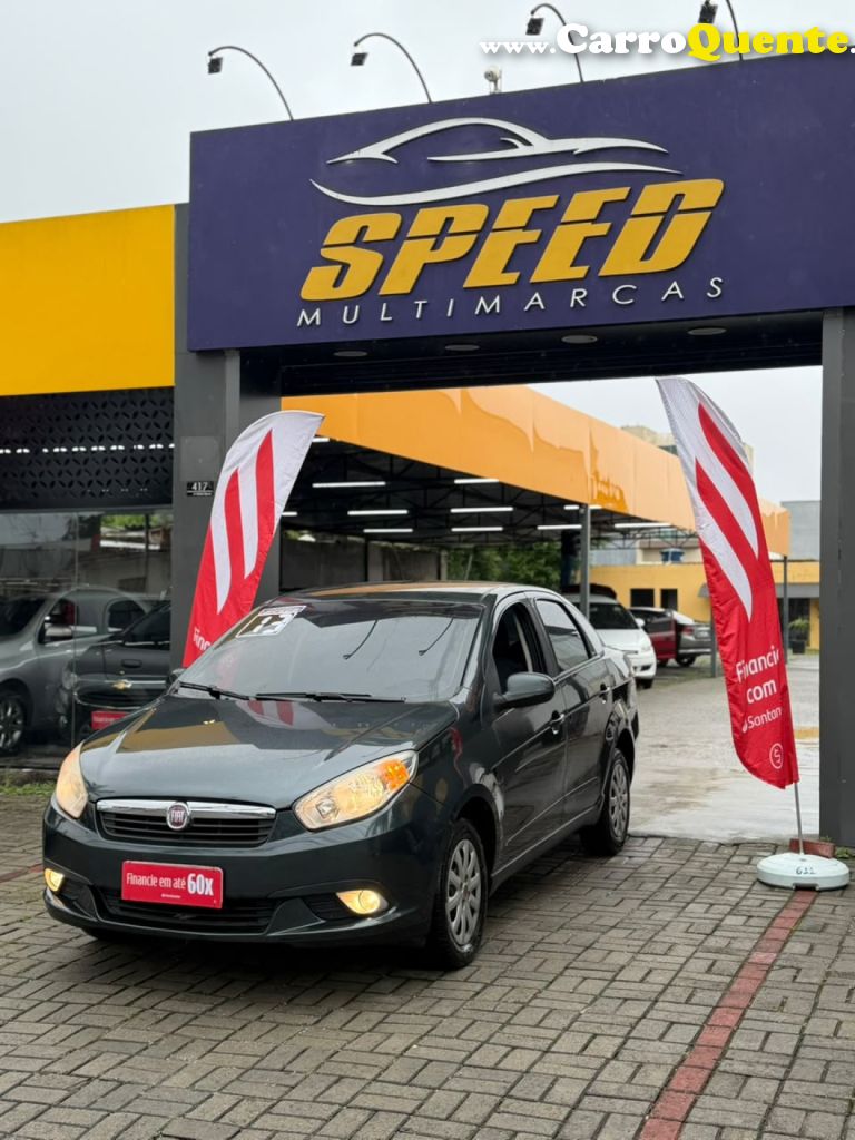 FIAT   GRAND SIENA ATTRAC. 1.4 EVO F.FLEX 8V   CINZA 2013 1.4 FLEX - Loja