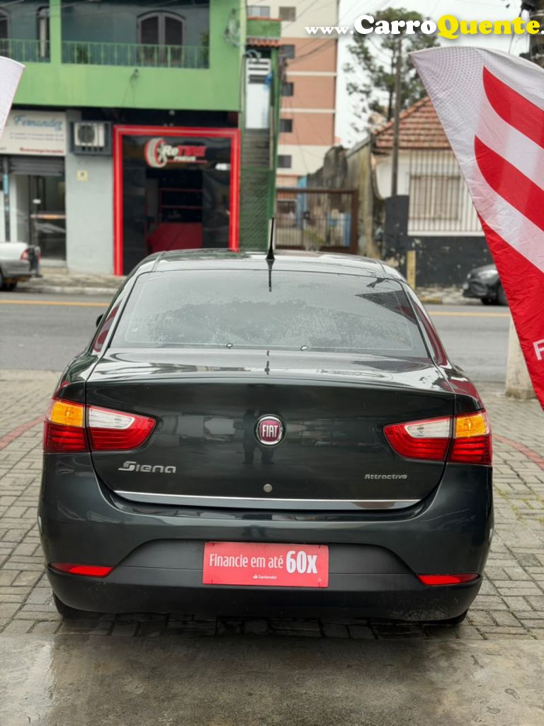 FIAT   GRAND SIENA ATTRAC. 1.4 EVO F.FLEX 8V   CINZA 2013 1.4 FLEX - Loja