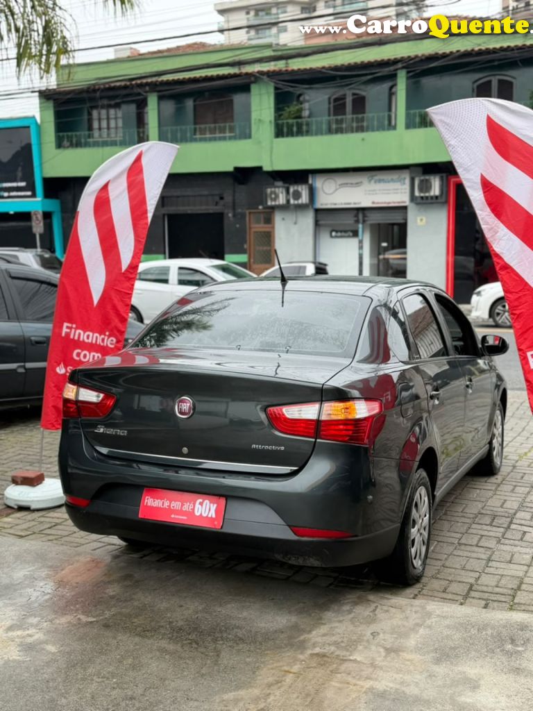 FIAT   GRAND SIENA ATTRAC. 1.4 EVO F.FLEX 8V   CINZA 2013 1.4 FLEX - Loja