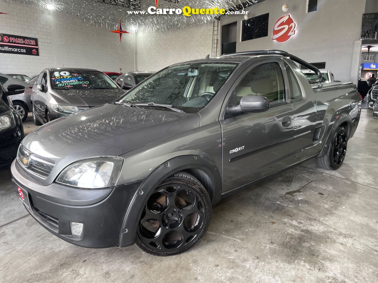 CHEVROLET   MONTANA 1.4 8V CONQUEST ECONOFLEX  2P   CINZA 2010 1.4 GASOLINA - Loja
