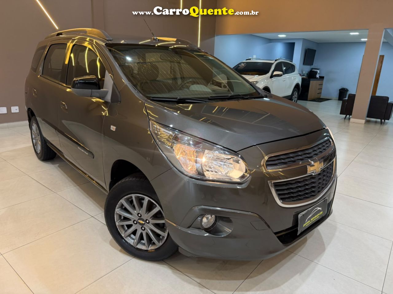 CHEVROLET   SPIN ADVANTAGE 1.8 8V ECONO.FLEX 5P AUT.   CINZA 2014 1.8 FLEX - Loja