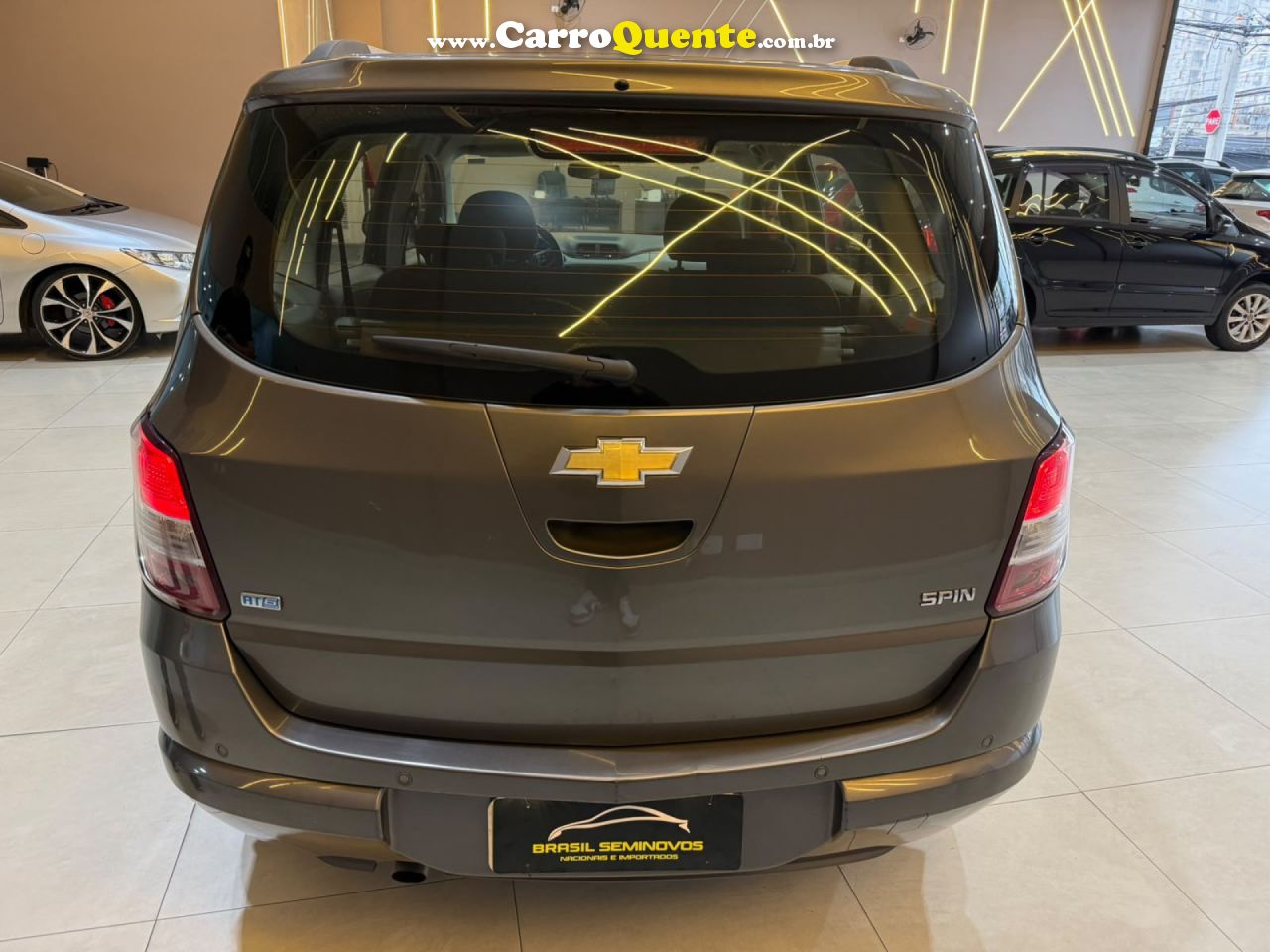 CHEVROLET   SPIN ADVANTAGE 1.8 8V ECONO.FLEX 5P AUT.   CINZA 2014 1.8 FLEX - Loja