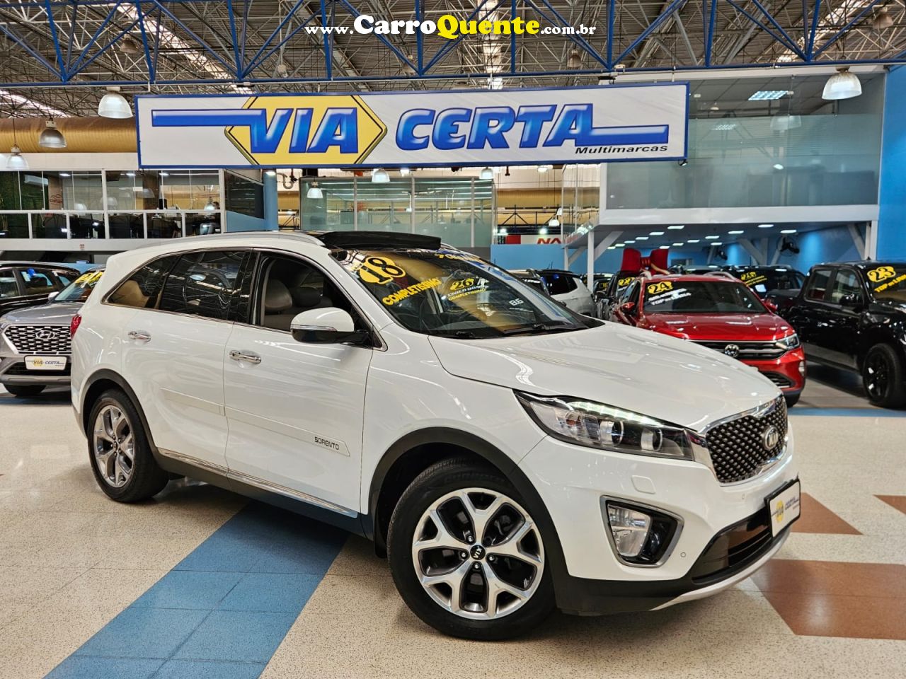 KIA SORENTO 3.3 EX V6 7 LUGARES * C/ Teto Solar * 2018 - Loja