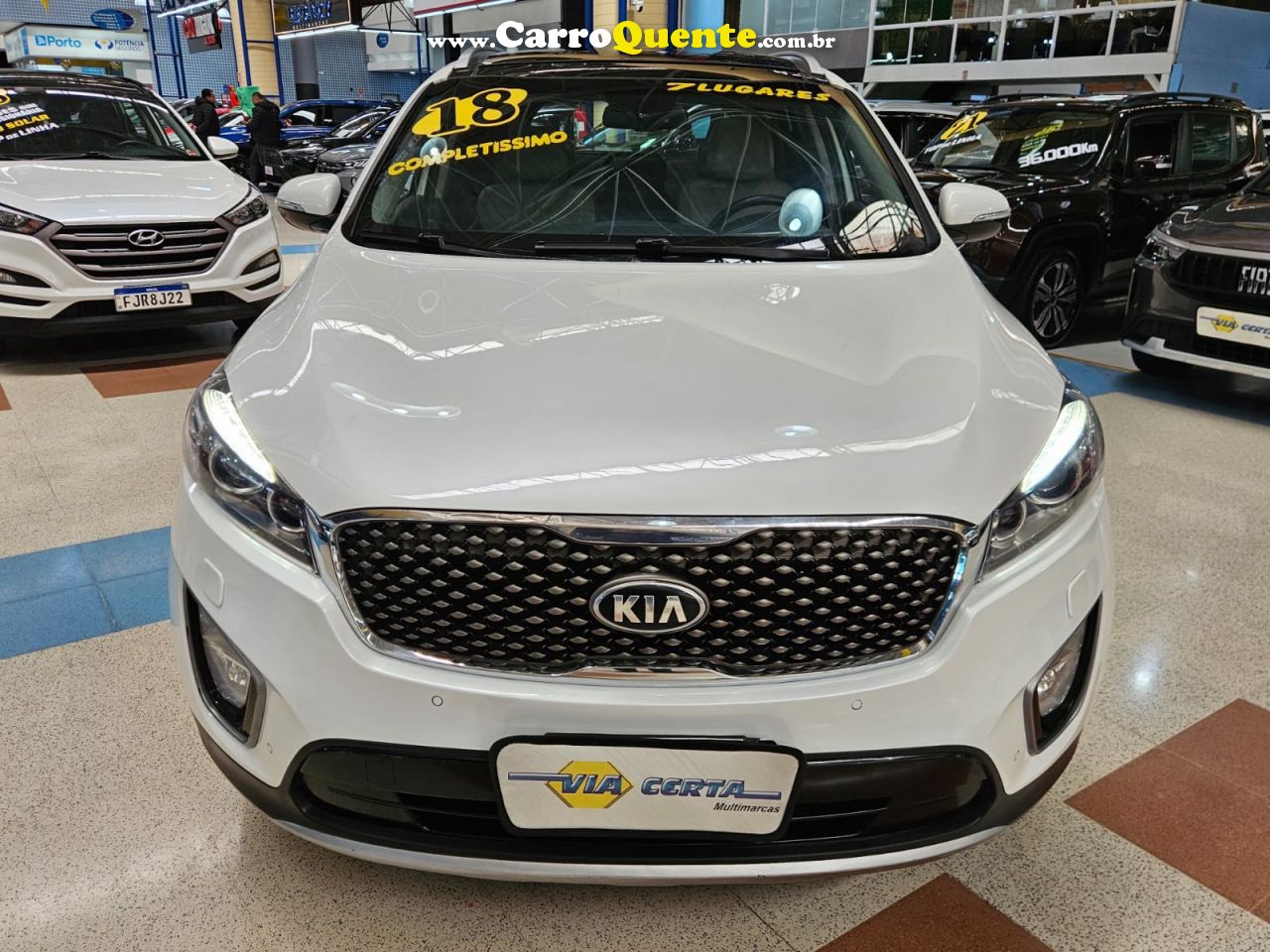 KIA SORENTO 3.3 EX V6 7 LUGARES * C/ Teto Solar * 2018 - Loja