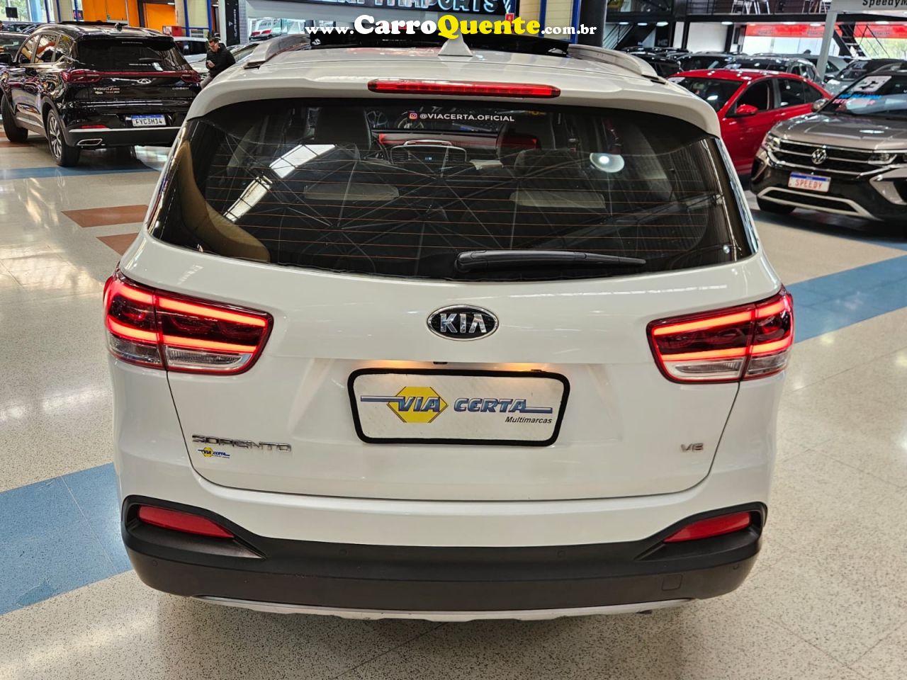KIA SORENTO 3.3 EX V6 7 LUGARES * C/ Teto Solar * 2018 - Loja