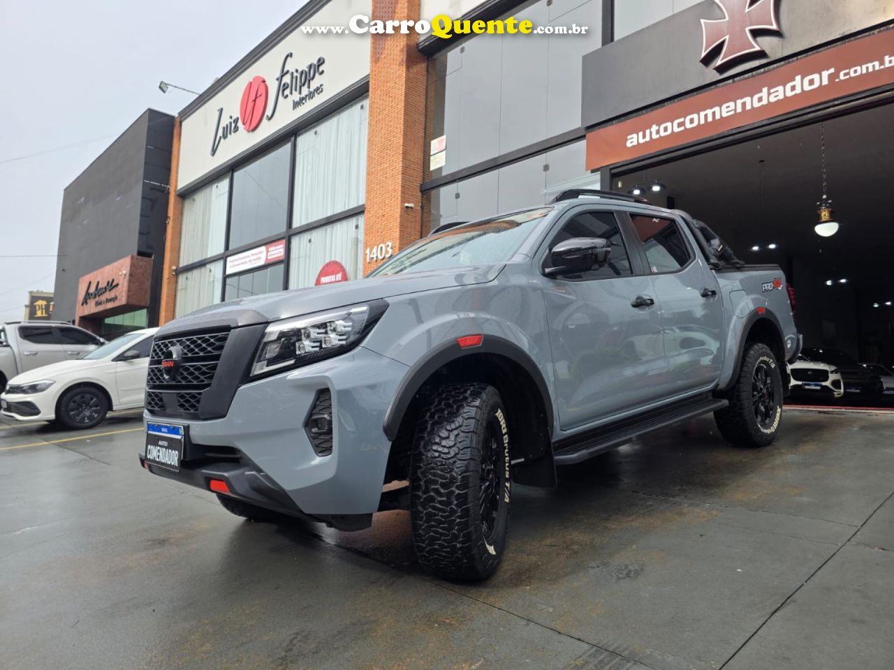 NISSAN   FRONTIER PRO4X CD 4X4 2.3 BI-TB DIE. AUT   CINZA 2023 2.3 DIESEL - Loja