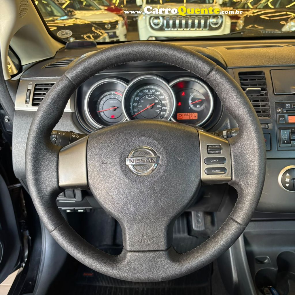 NISSAN   TIIDA SL 1.81.8 FLEX 16V AUT.   PRETO 2012 1.8 FLEX - Loja