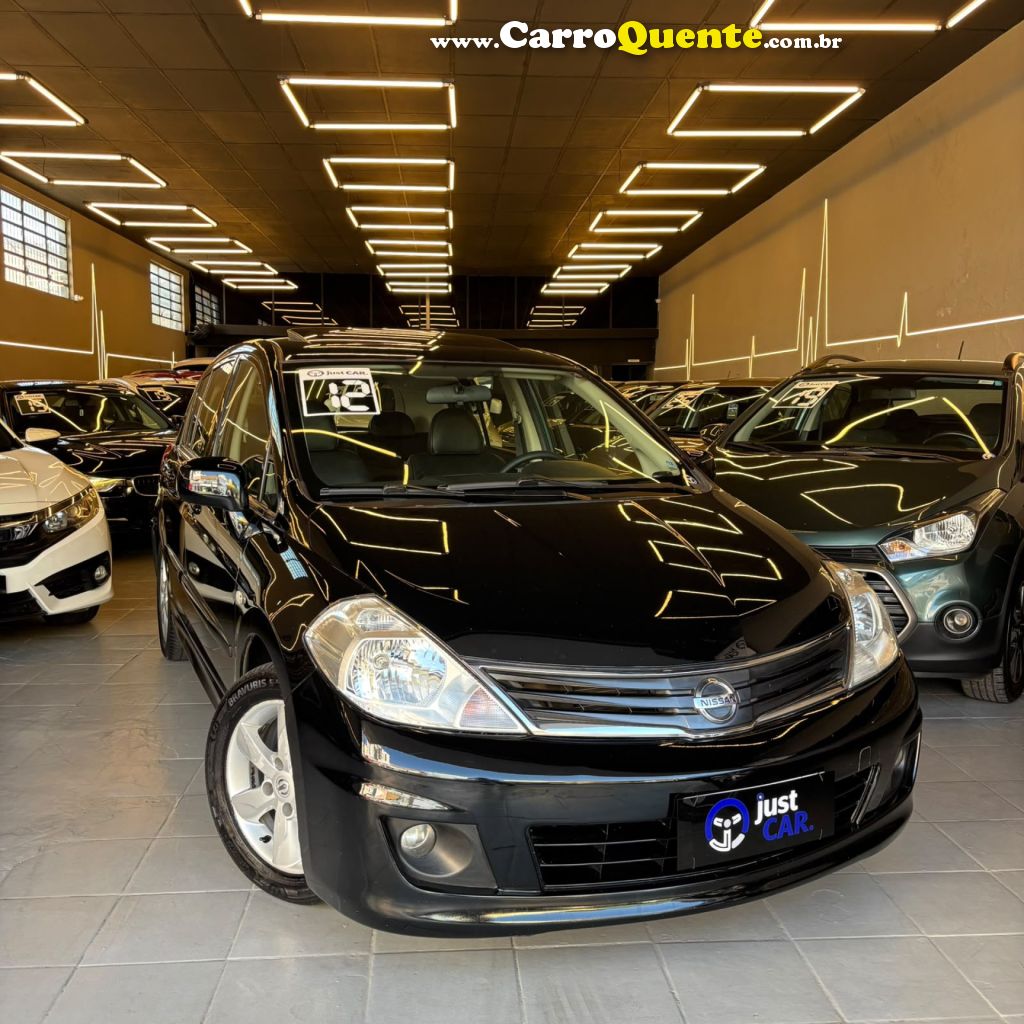 NISSAN   TIIDA SL 1.81.8 FLEX 16V AUT.   PRETO 2012 1.8 FLEX - Loja