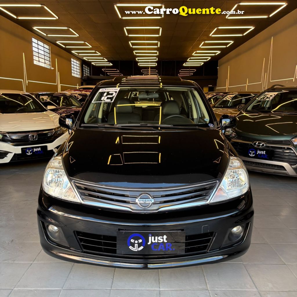 NISSAN   TIIDA SL 1.81.8 FLEX 16V AUT.   PRETO 2012 1.8 FLEX - Loja