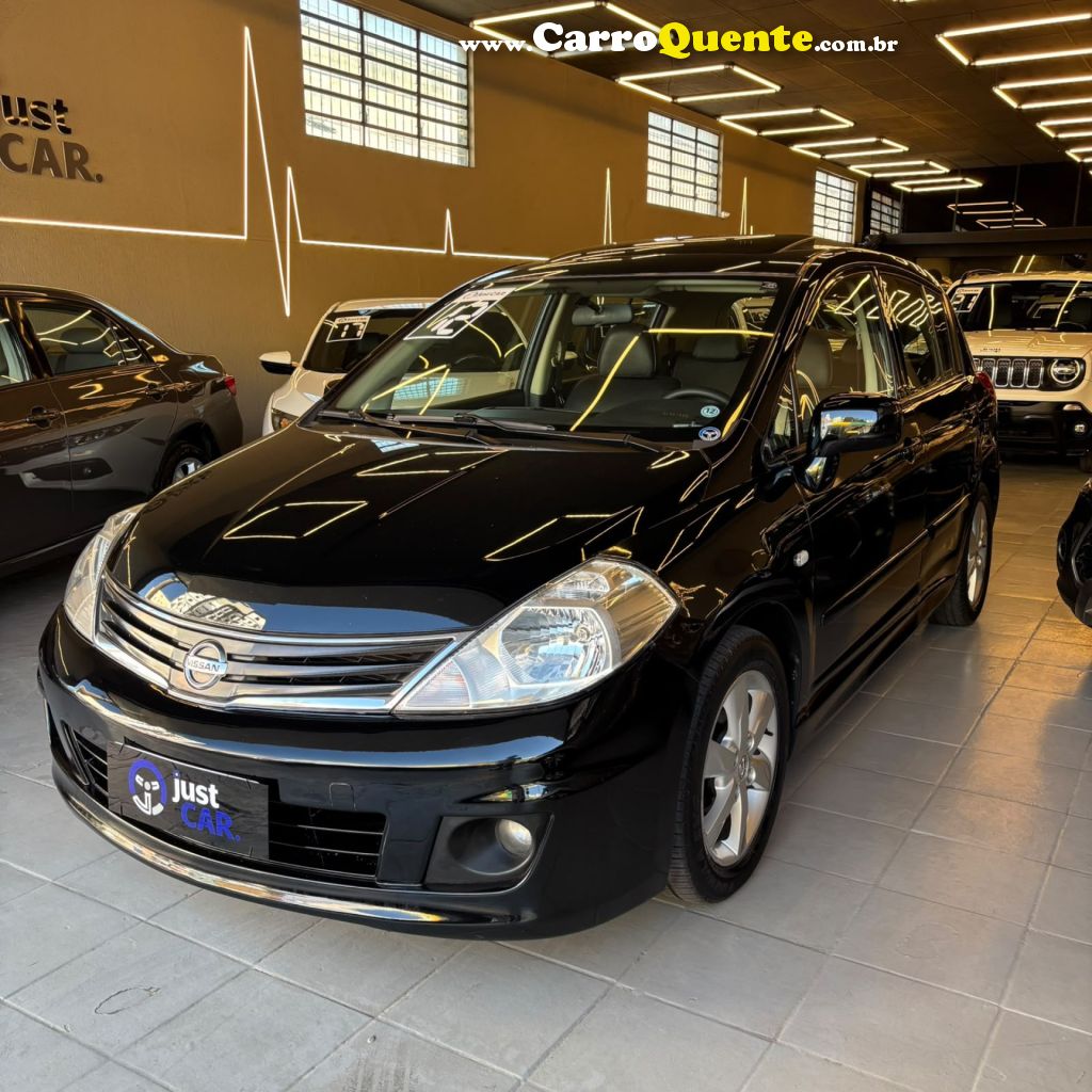 NISSAN   TIIDA SL 1.81.8 FLEX 16V AUT.   PRETO 2012 1.8 FLEX - Loja