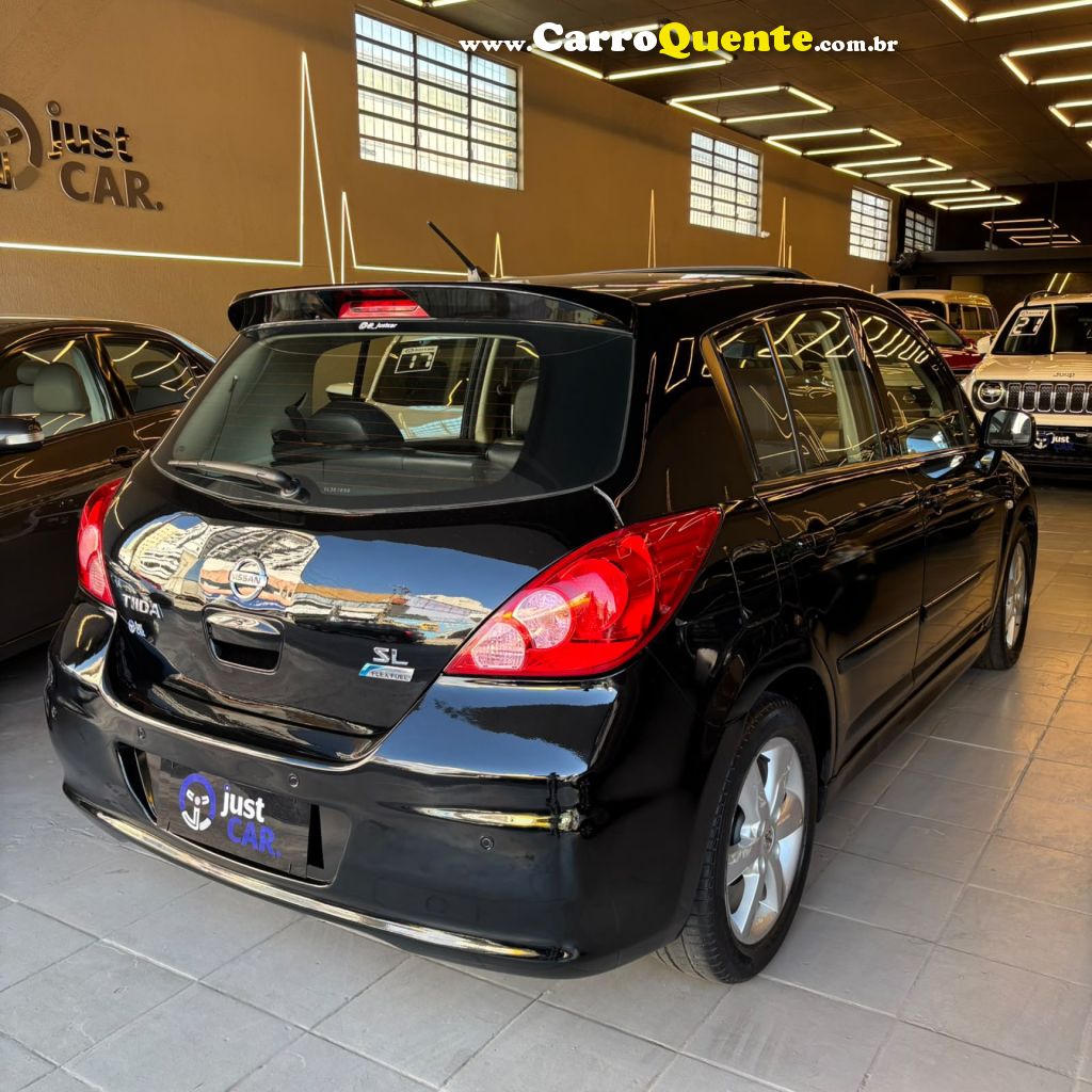 NISSAN   TIIDA SL 1.81.8 FLEX 16V AUT.   PRETO 2012 1.8 FLEX - Loja
