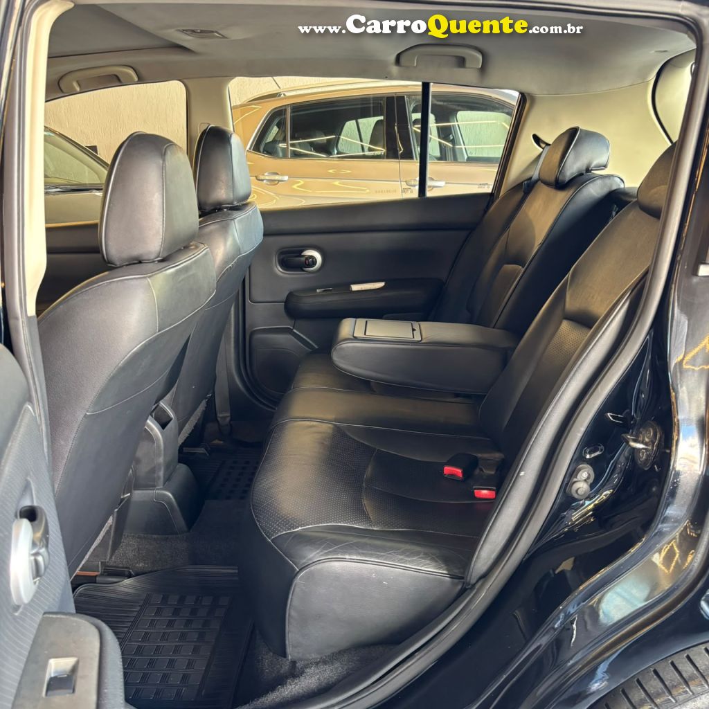 NISSAN   TIIDA SL 1.81.8 FLEX 16V AUT.   PRETO 2012 1.8 FLEX - Loja
