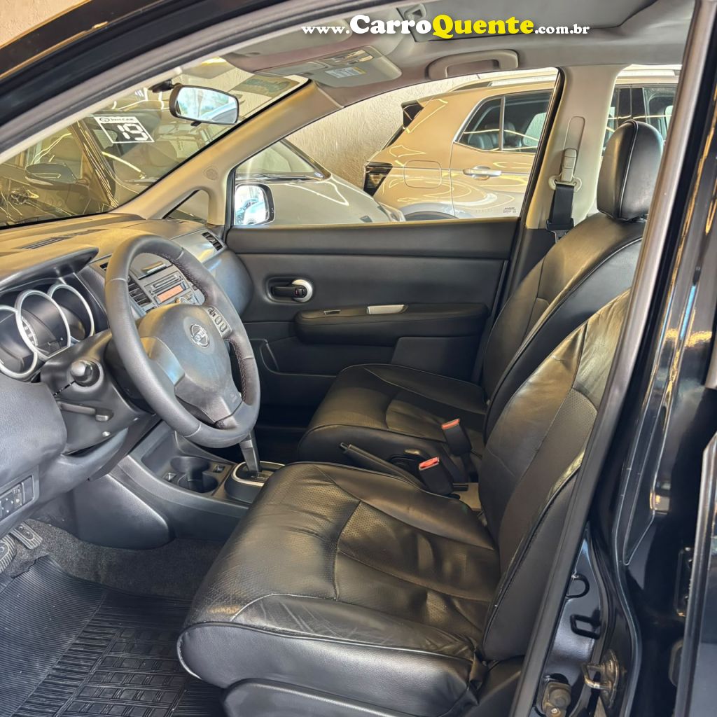 NISSAN   TIIDA SL 1.81.8 FLEX 16V AUT.   PRETO 2012 1.8 FLEX - Loja