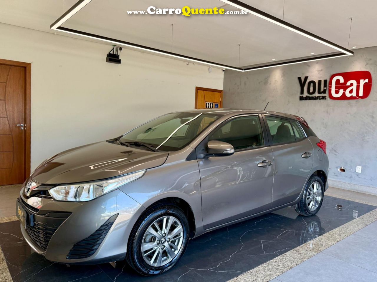 TOYOTA   YARIS XL PLUS CON. 1.5 FLEX 16V 5P AUT.   CINZA 2021 1.5 FLEX - Loja