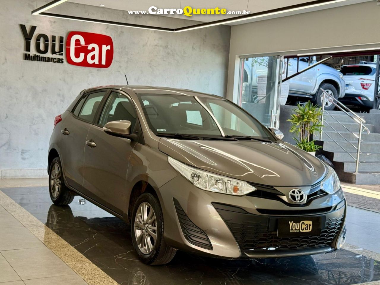 TOYOTA   YARIS XL PLUS CON. 1.5 FLEX 16V 5P AUT.   CINZA 2021 1.5 FLEX - Loja