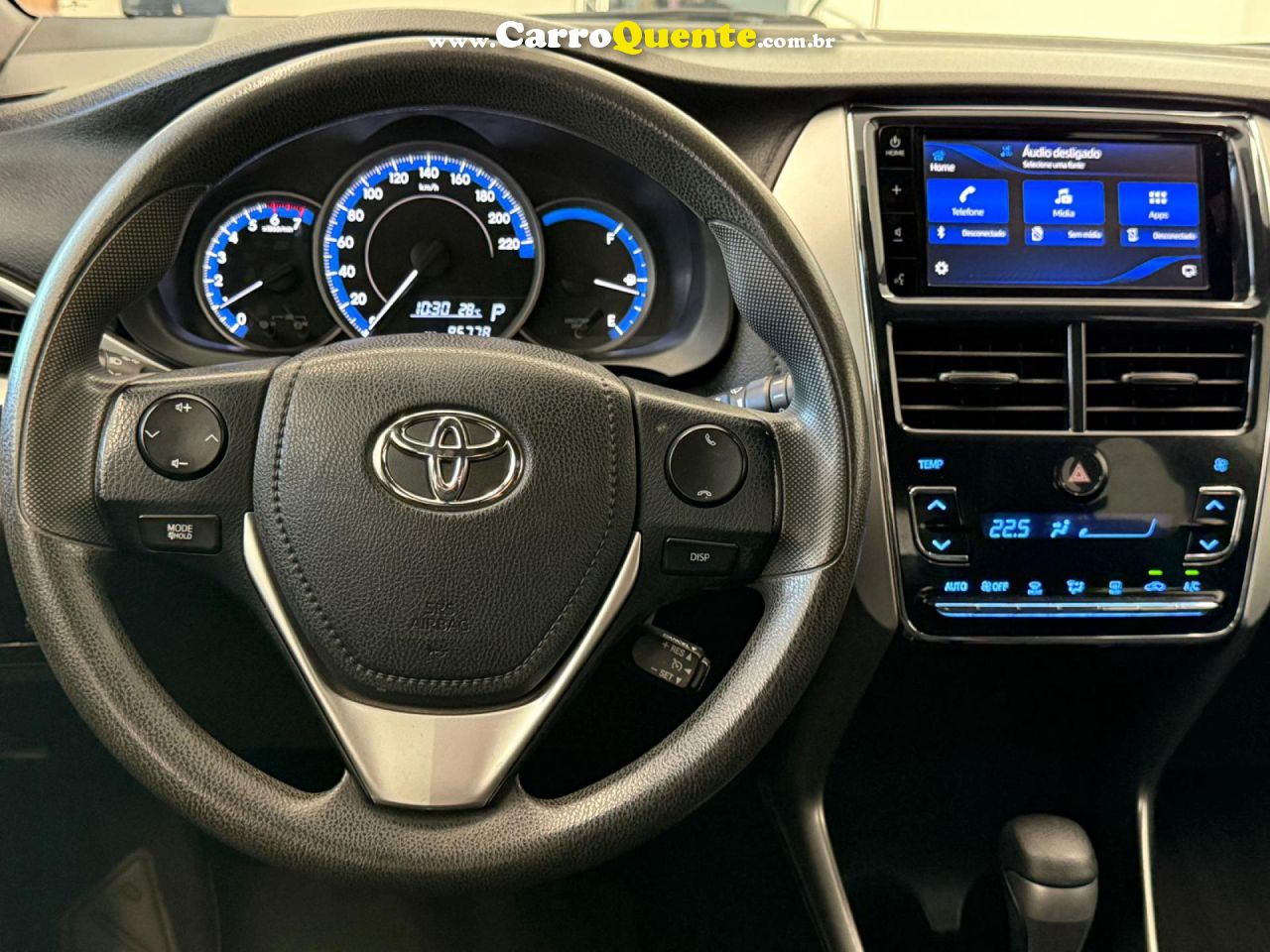 TOYOTA   YARIS XL PLUS CON. 1.5 FLEX 16V 5P AUT.   CINZA 2021 1.5 FLEX - Loja